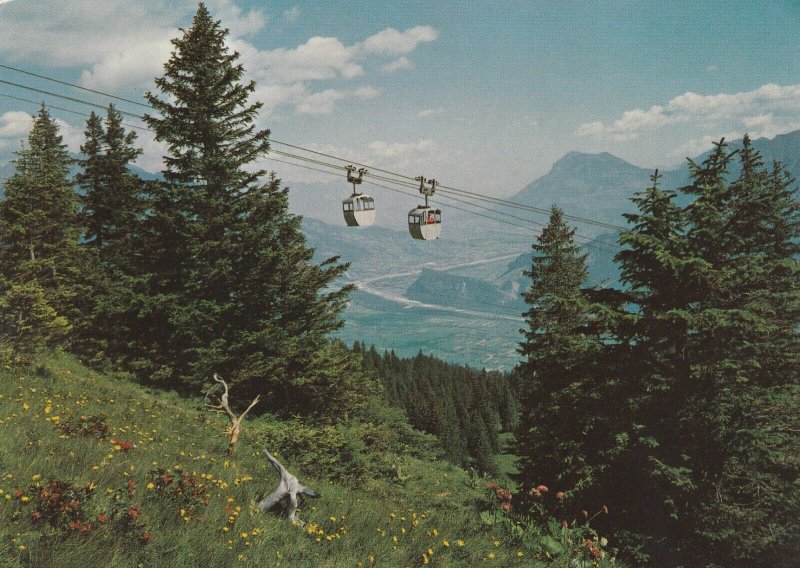 BERGBAHN BAD RAGAZ, Switzerland - Vintage POSTCARD