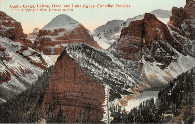 br105959 castle crags lefroy hazel and lake agnes canadian rockies