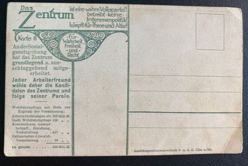 Mint Germany Picture Postcard German Social Security