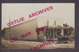 Jacksonville IOWA RPPC 1914 GENERAL STORE Mailman nr Harlan GHOST TOWN? Pop 30