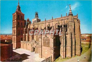 Postcard Modern Astorga The Cathedral of The Assumption Facade