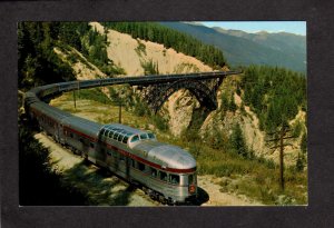 BC Canadian Pacific Railroad Train Rockies British Columbia Carte Postale PC