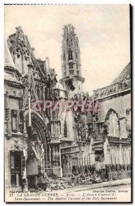 Old Postcard Arras L & # 39ancien Convent of the Blessed Sacrament Army