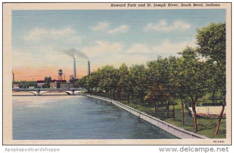 Indiana South Bend Howard Park And Saint Joseph River