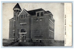 1911 High School Building, Keswick Iowa IA Posted Antique Postcard 