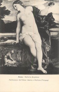 Italy Rome Galleria Borghese painting love sacred and profane by Tiziano