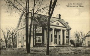 Williamstown MA Zeta Psi Fraternity House c1910 Postcard