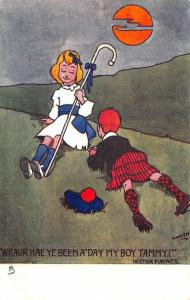 Raphael Tuck Artist Signed Hamish Highland Laddie' Postcard