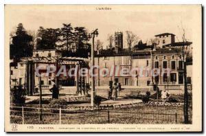 Postcard Old Ariege Palms Boulevard de L'Hopital and Pergola