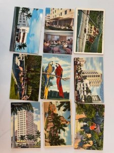 27 ALL UNUSED MIAMI FLORIDA Vintage Postcards Lot FREE SHIPPING