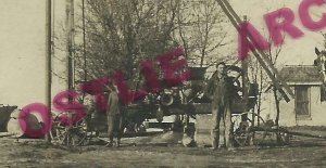 Benson MINNESOTA RPPC c1910 ADVERTISING Steam Engine WELL DRILLING Driller 