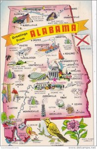 Greetings From Alabama With Map 1971