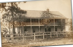 HAINES CITY FL HOTEL LAKE VILLA ANTIQUE REAL PHOTO POSTCARD RPPC