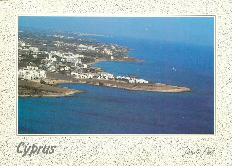 Cyprus Postcard Protaras beach aerial view