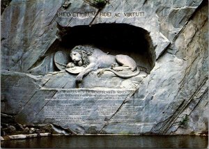 Switzerland Luzern Loewendenmal Von Thorwaldsen Lion's Monument