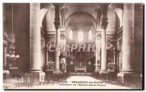 Besancon les Bains - The Church of St. Peter - Old Postcard