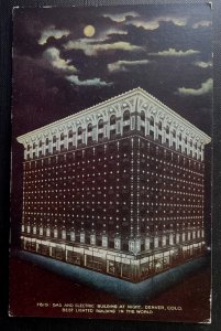 Vintage Postcard 1907-1915 Gas & Electric Building, Denver, Colorado (CO)