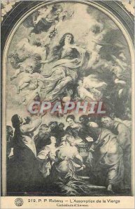 'Old Postcard PP Rubens The Assumption of the Virgin Cathedral D''Anvers'