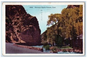 1945 View Of Entrance Ogden Canyon Utah UT Posted Vintage Postcard