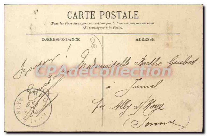 Old Postcard Amiens The March On the water