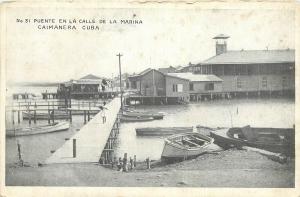 c1910 Postcard; No.31 Puente en la Calle de la Marina Caimanera Cuba Unposted