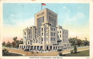 Albuquerque New Mexico 1926 Postcard Franciscan Hotel 