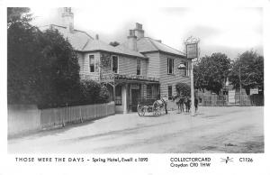 uk33833 spring hotel ewell real photo uk