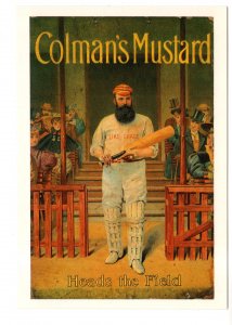 Heads the Field, Cricket Player, Colman`s Mustard Advertising, England