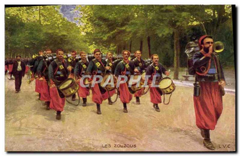 Old Postcard The Army zouzous