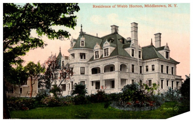 New York  Middletown , Mansion of Webb Horton