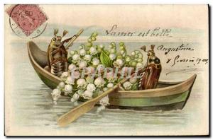 Postcard Old Insects Muguet