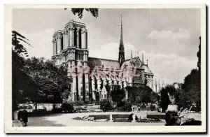 Modern Postcard Paris Notre Dame View From Square Charlemagne