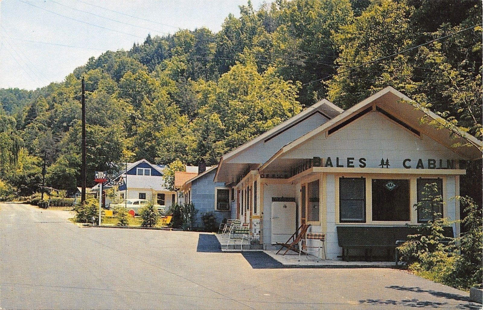 Gatlinburg Tennessee Bales Cabins On Baskins Creek Office 1950s