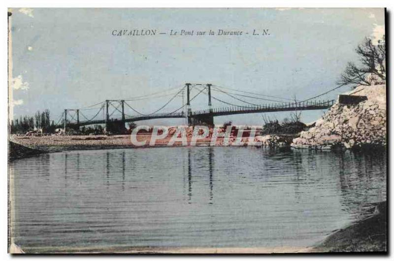 Old Postcard Bridge over the Durance Cavaillon