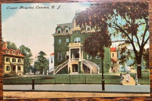 Vintage Postcard 1907-1915 Cooper Hospital Camden New Jersey