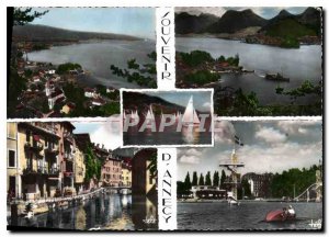 Modern Postcard Souvenir d'Annecy The Old neighborhoods Annecy beach