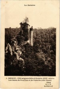 CPA Merle - Les Tours de Noailles et de Pesteils - Cote Ouest (1039058)