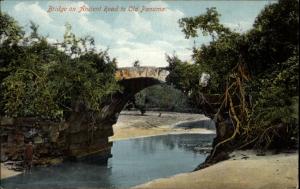 Old Panama Ancient Road Bridge c1910 Postcard