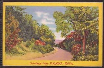 Ia Kalona Greetings Fro 1958