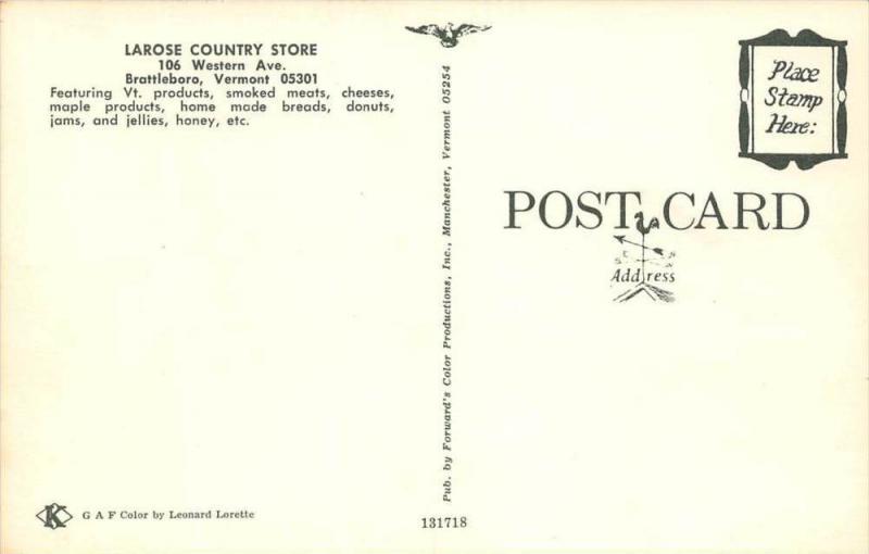 Vermont   Brattleboro  Larose Country Store