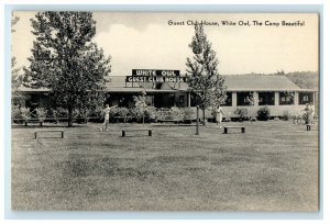 c1920s White Owl Guest Club House, Laconia New Hampshire NH Unposted Postcard 