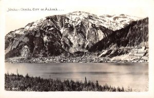 Juneau Alaska Birds Eye View Real Photo Vintage Postcard AA68823