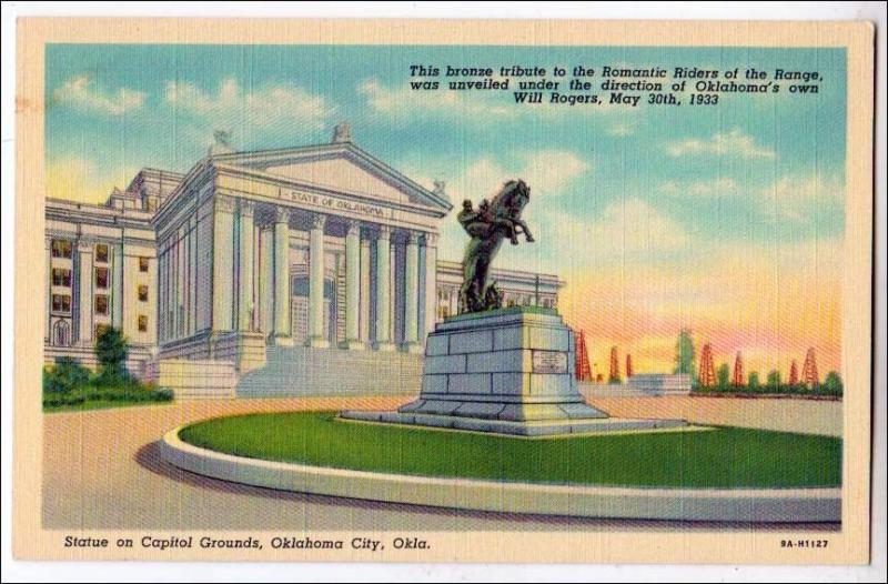 Statue on Capitol Grounds, Will Rogers, Oklahoma City OK