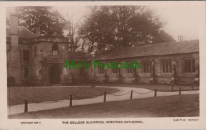 Herefordshire Postcard - Hereford Cathedral, The College Cloisters  RS36546