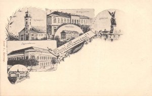 Karczagrol Hungary Multiview Greetings Vintage Postcard AA110631