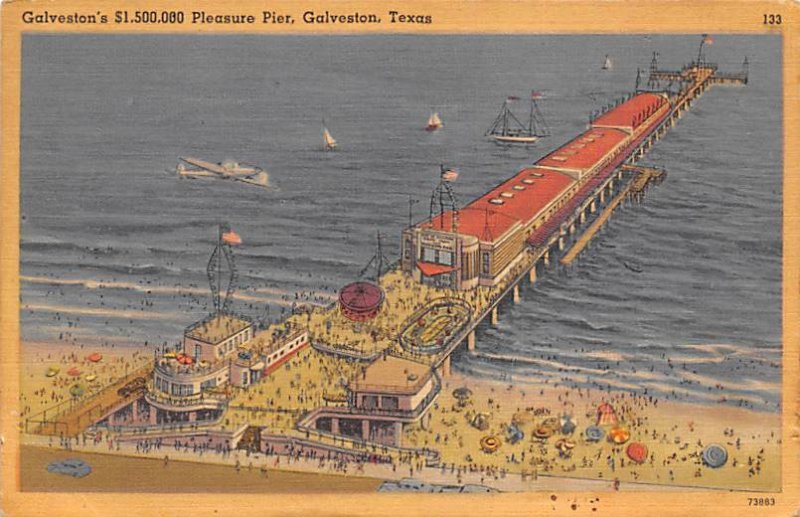 Galveston's Usd 1,500,000 Pleasure Pier - Galveston, Texas TX  