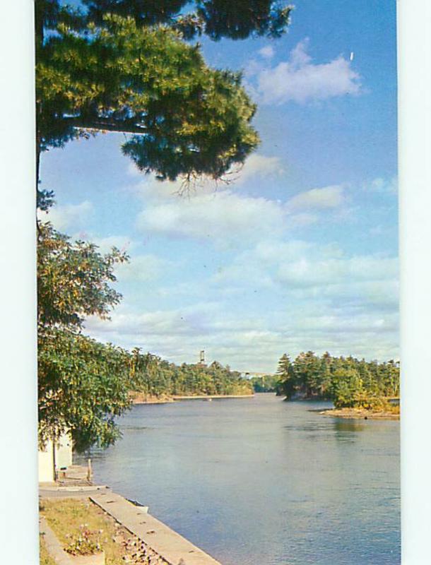 Ontario Canada Out of Sight Channel Thousand Islands Boat Dock   Postcard # 5811