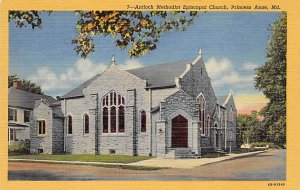 Antioch Methodist Episcopal Church Princess Anne, Maryland MD Postcards