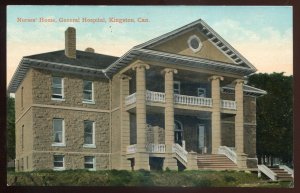 h219 - KINGSTON Ontario Postcard 1900s General Hospital & Nurses Home