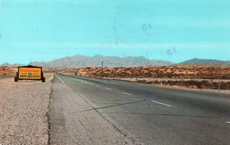 10961 Entering New Mexico, El Paso - Las Cruces Highway